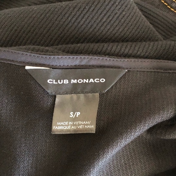 Club Monaco Puff Sleeve Knit Square Neck Mini Dress - Picture 8 of 9